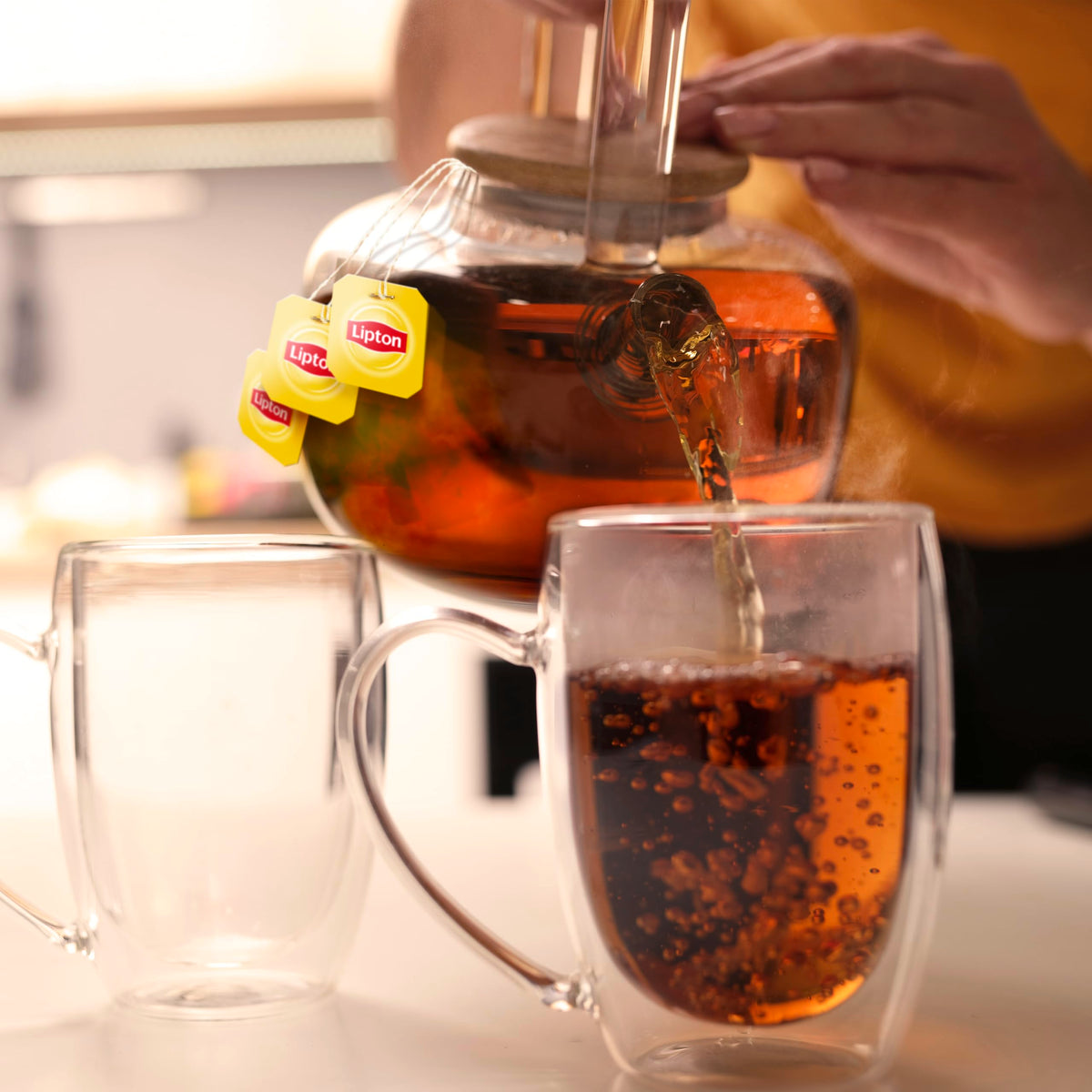 Lipton Organic Black Tea Bags – Hot or Iced, 360 Total Bags (5-Pack)