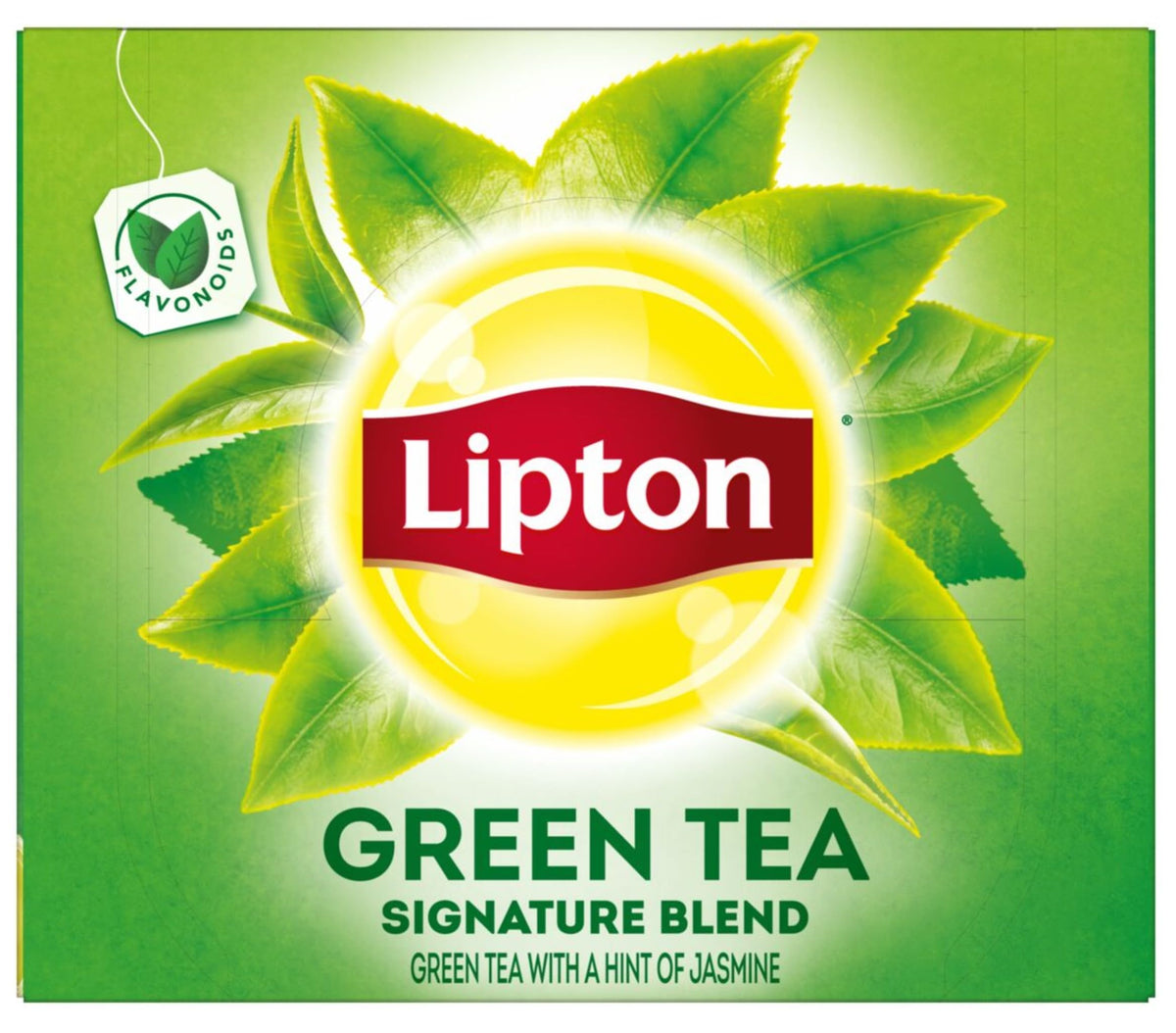 Lipton Green Tea: 100% Natural Signature Blend with Jasmine — 5 x 100 Bags