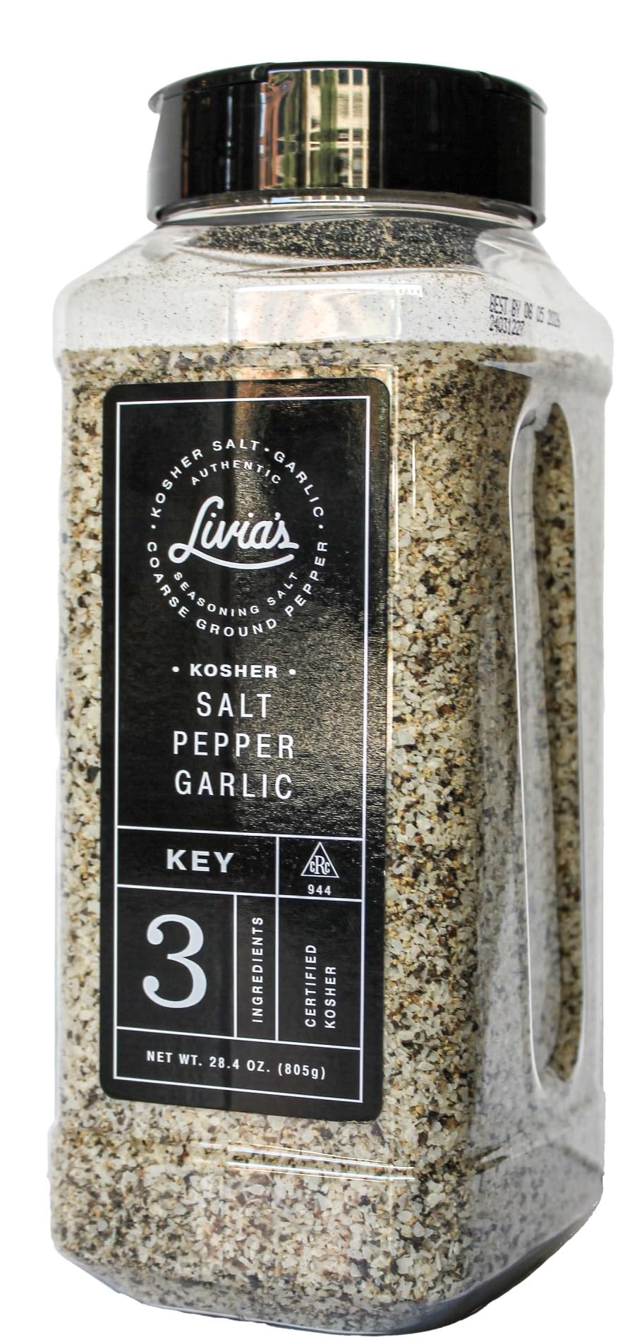 Livia's Salt Pepper Garlic Seasoning – Award-Winning SPG Blend for Steak, Chicken, Burgers & Veggies | 28.4 oz
