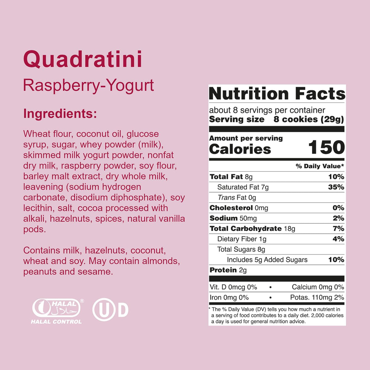 Loacker Quadratini Fruity Variety Pack – Lemon, Vanilla & Raspberry Yogurt Wafers | Large 6-Pack