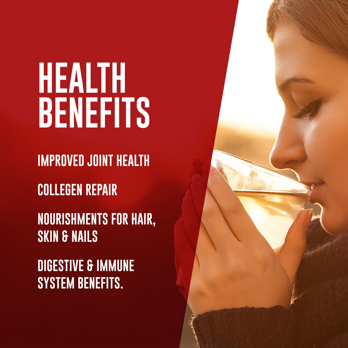 LonoLife Beef Bone Broth Powder Mix | Grass-Fed, 10g Protein, Collagen-Rich | Keto & Paleo