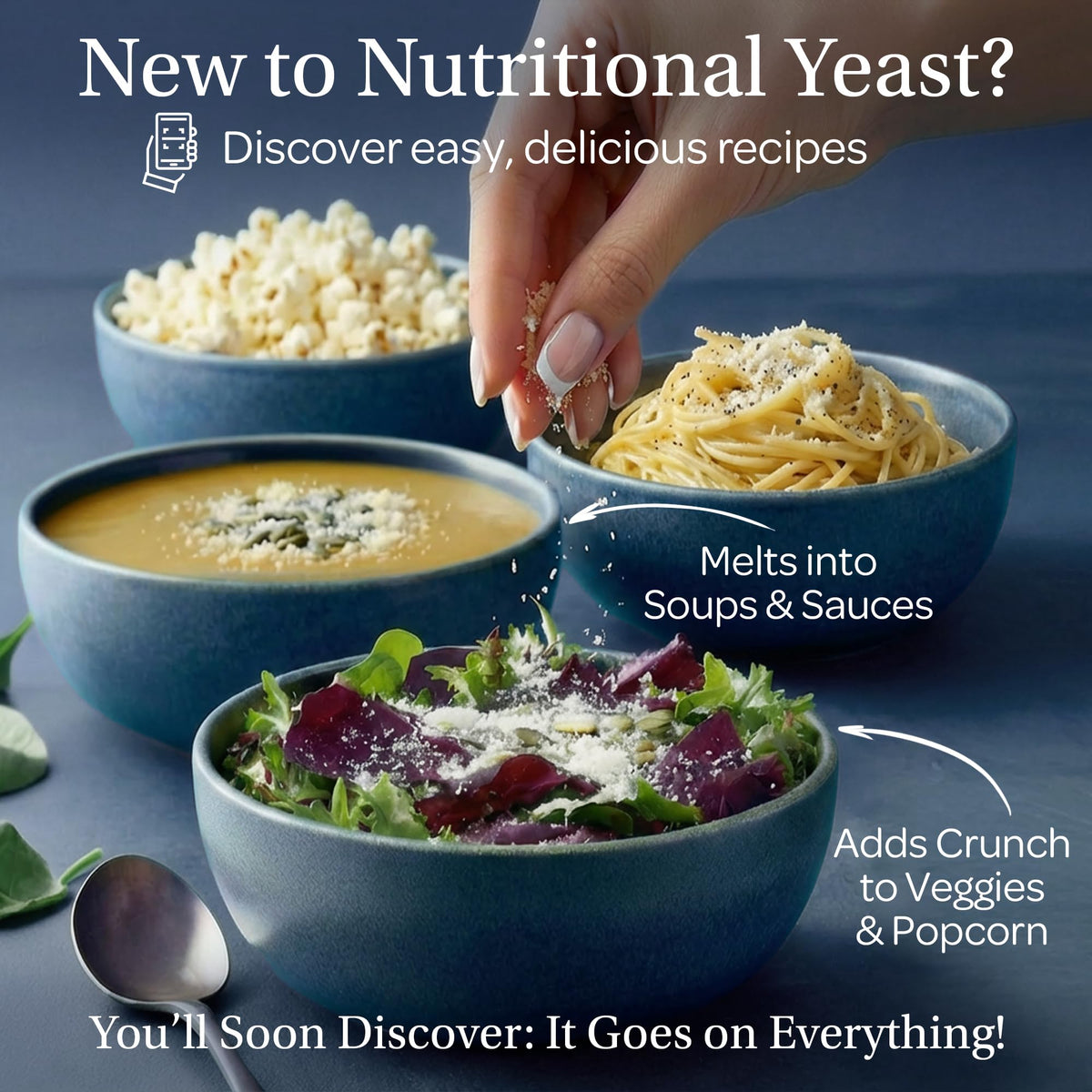 LOOV Organic Non-Fortified Nutritional Yeast Flakes - Vegan, Gluten Free, Non-GMO, No Added Salt or Sugar - 8 oz