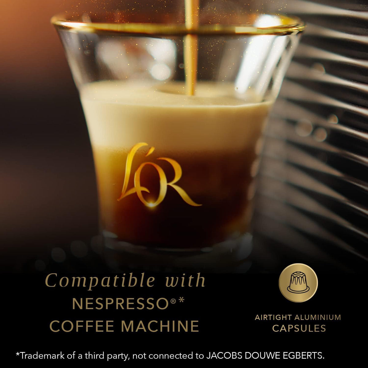 L'OR Espresso Capsules Colombia – 40 Count, Single-Serve Aluminum Pods for Nespresso Original Machines