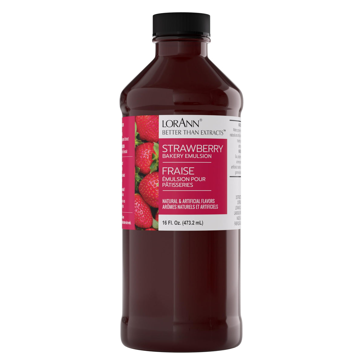 LorAnn Oils Strawberry Bakery Emulsion – True Strawberry Flavor for Cakes, Cookies & Desserts | 16 oz