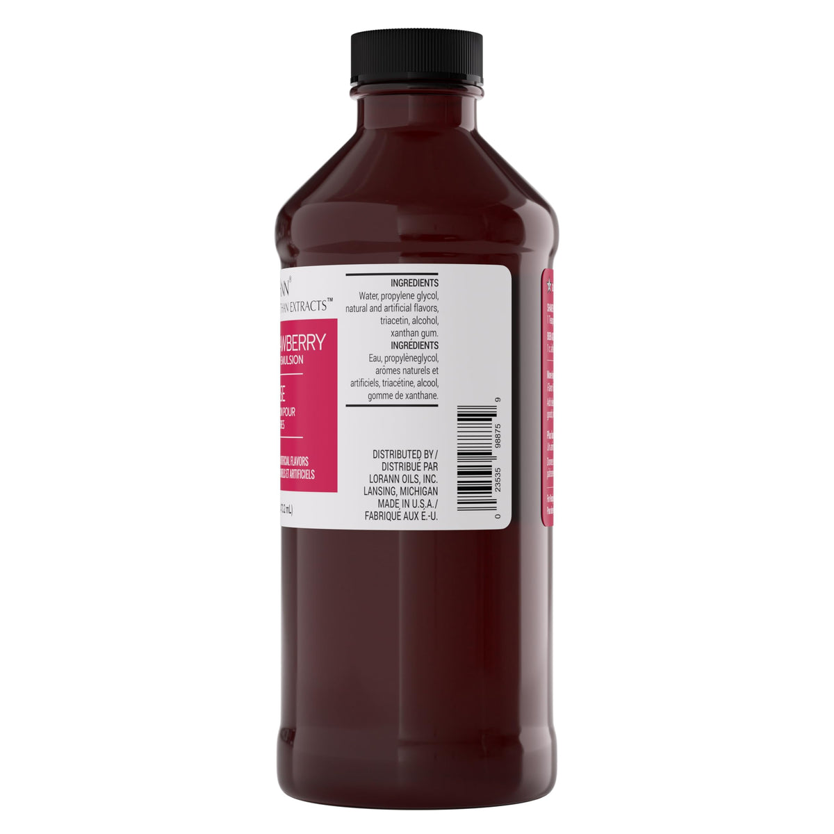 LorAnn Oils Strawberry Bakery Emulsion – True Strawberry Flavor for Cakes, Cookies & Desserts | 16 oz