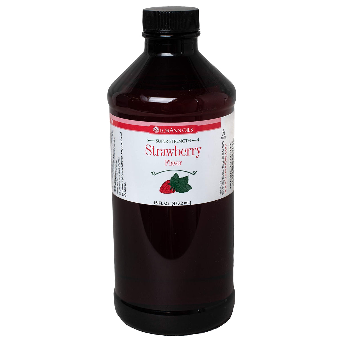LorAnn Strawberry SS Flavor, 16 oz Bottle | Super Strength Candy & Baking