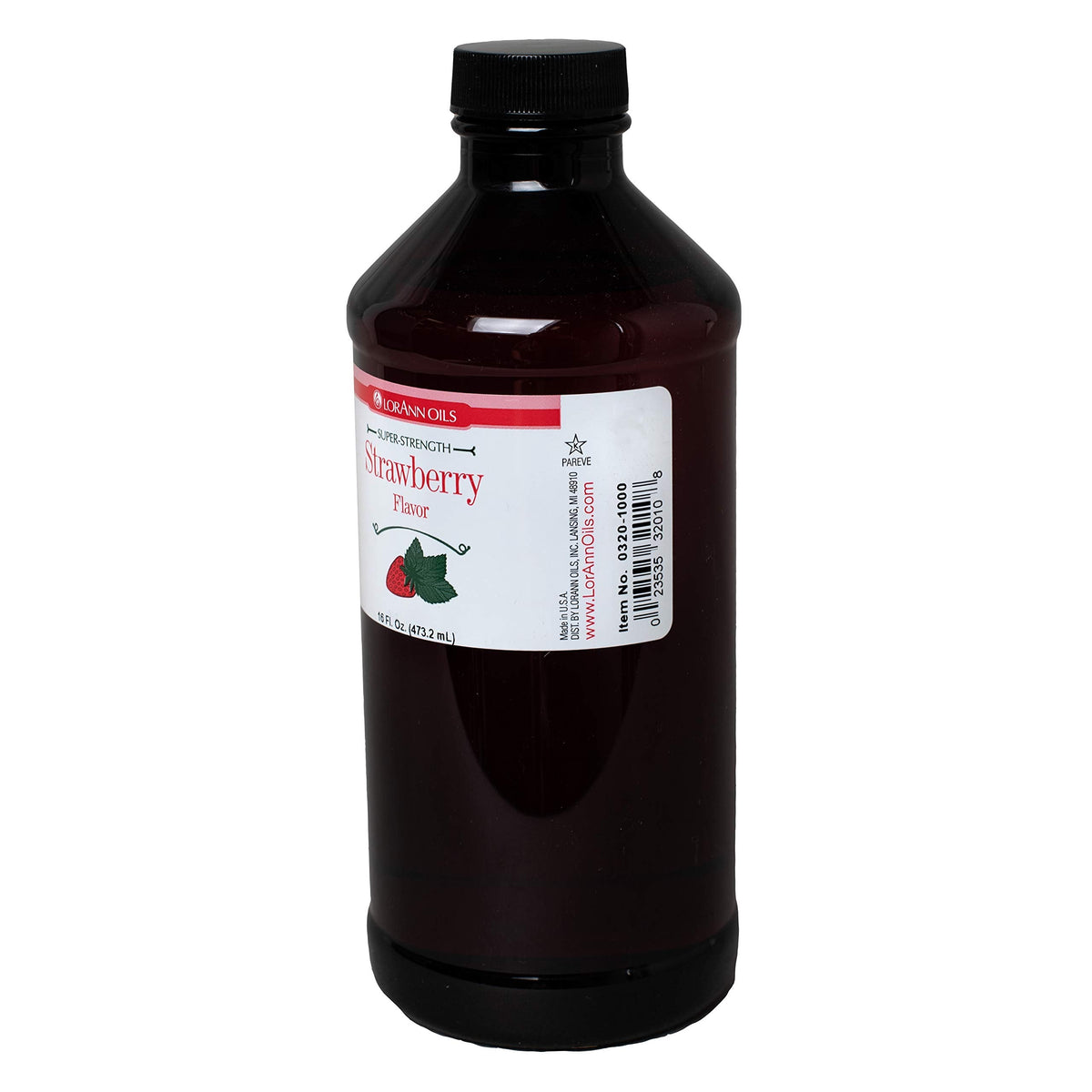 LorAnn Strawberry SS Flavor, 16 oz Bottle | Super Strength Candy & Baking