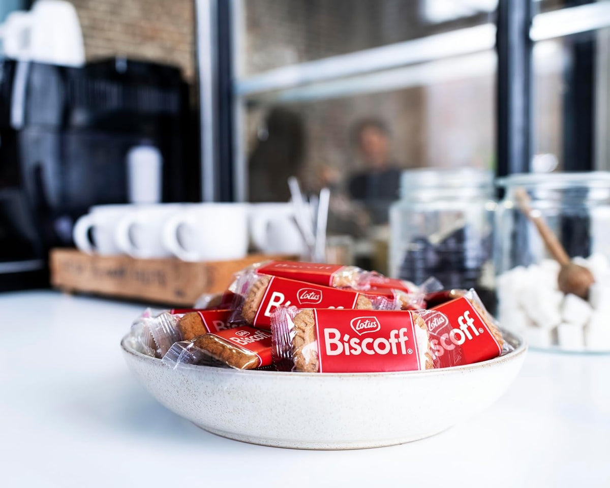 Lotus Biscoff Cookies – Caramelized Biscuit, 150 Individually Wrapped, Vegan
