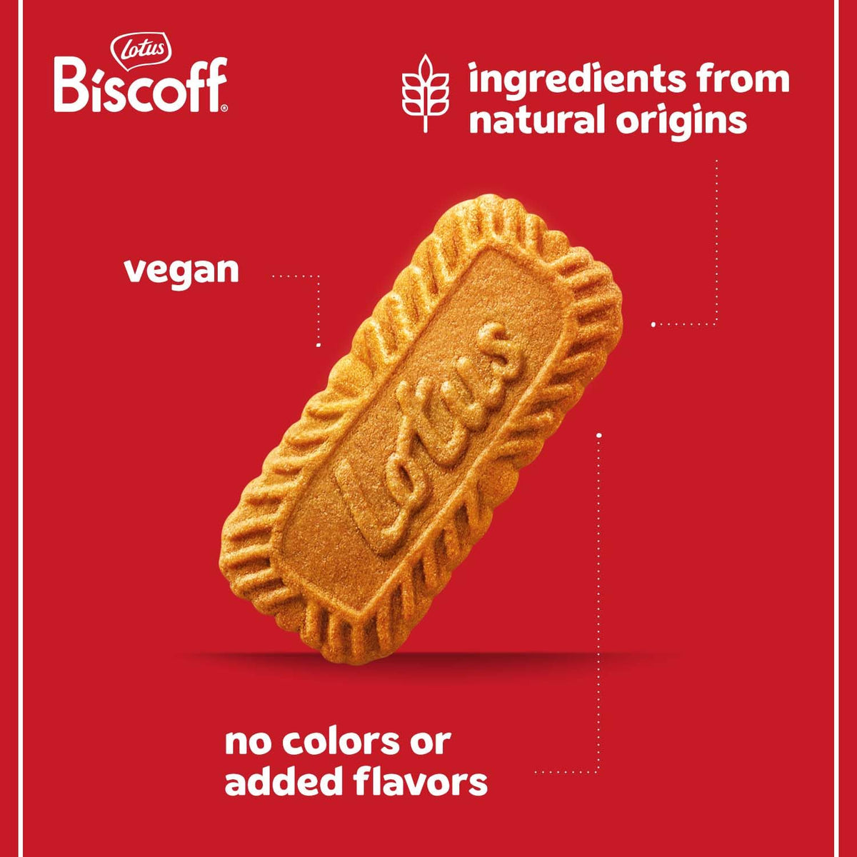 Lotus Biscoff Cookies – Caramelized Biscuit, 150 Individually Wrapped, Vegan