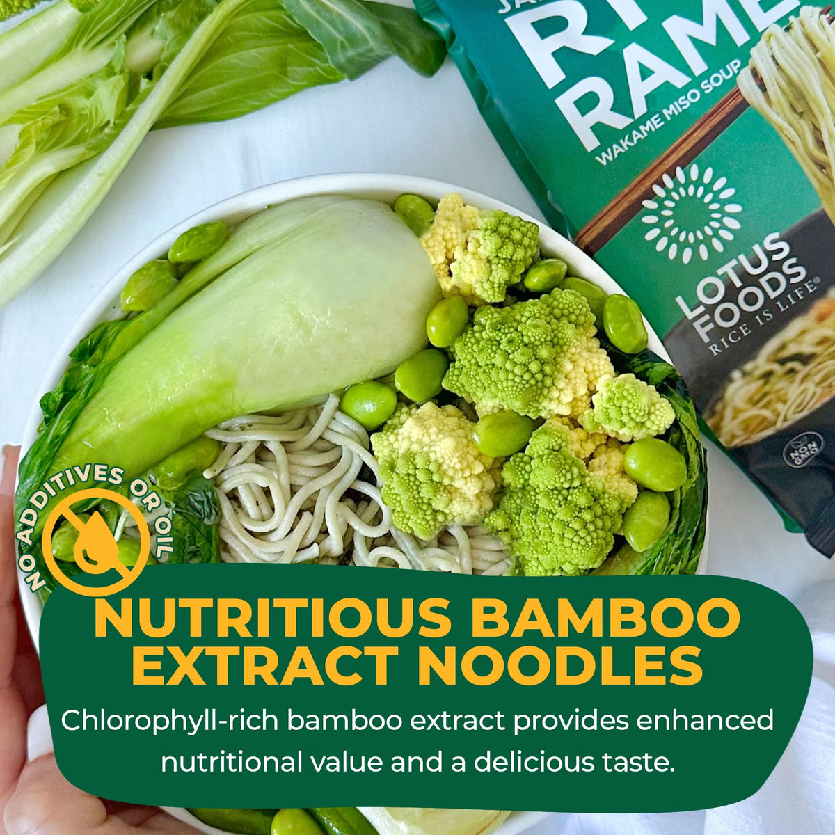 Lotus Foods Jade Pearl Organic Rice Ramen Noodles with Miso Soup - Gluten Free, Vegan, 2.8 oz Bags (Pack of 10)