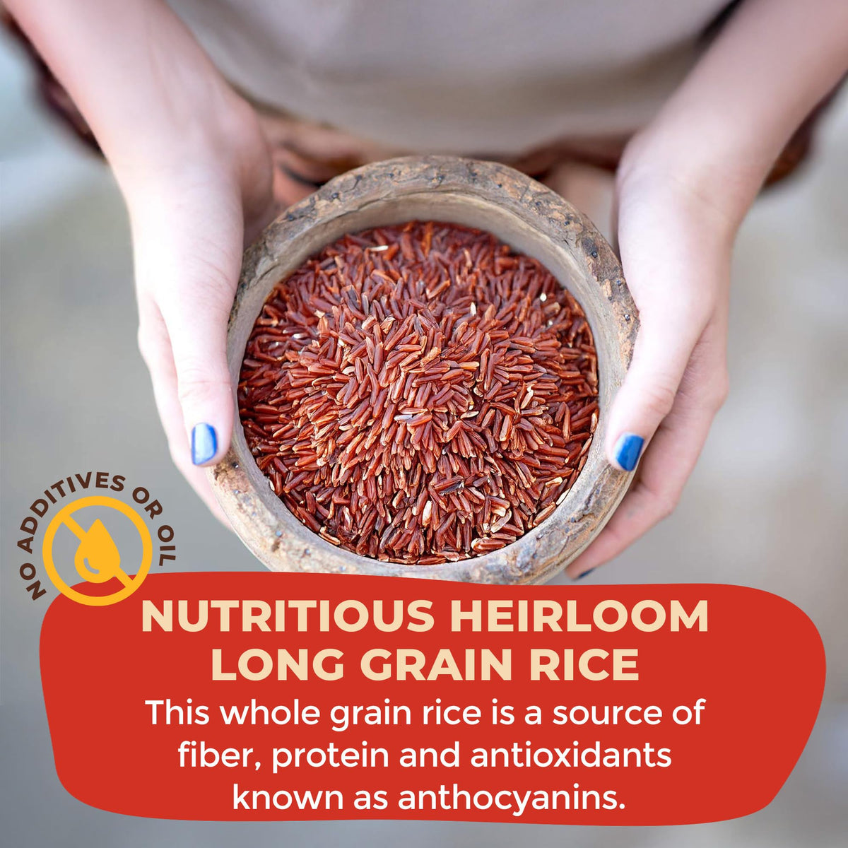 Lotus Foods Organic Red Rice - Gluten-Free Whole Grain, Non-GMO, USDA Organic, 15 oz Bags (Pack of 6)