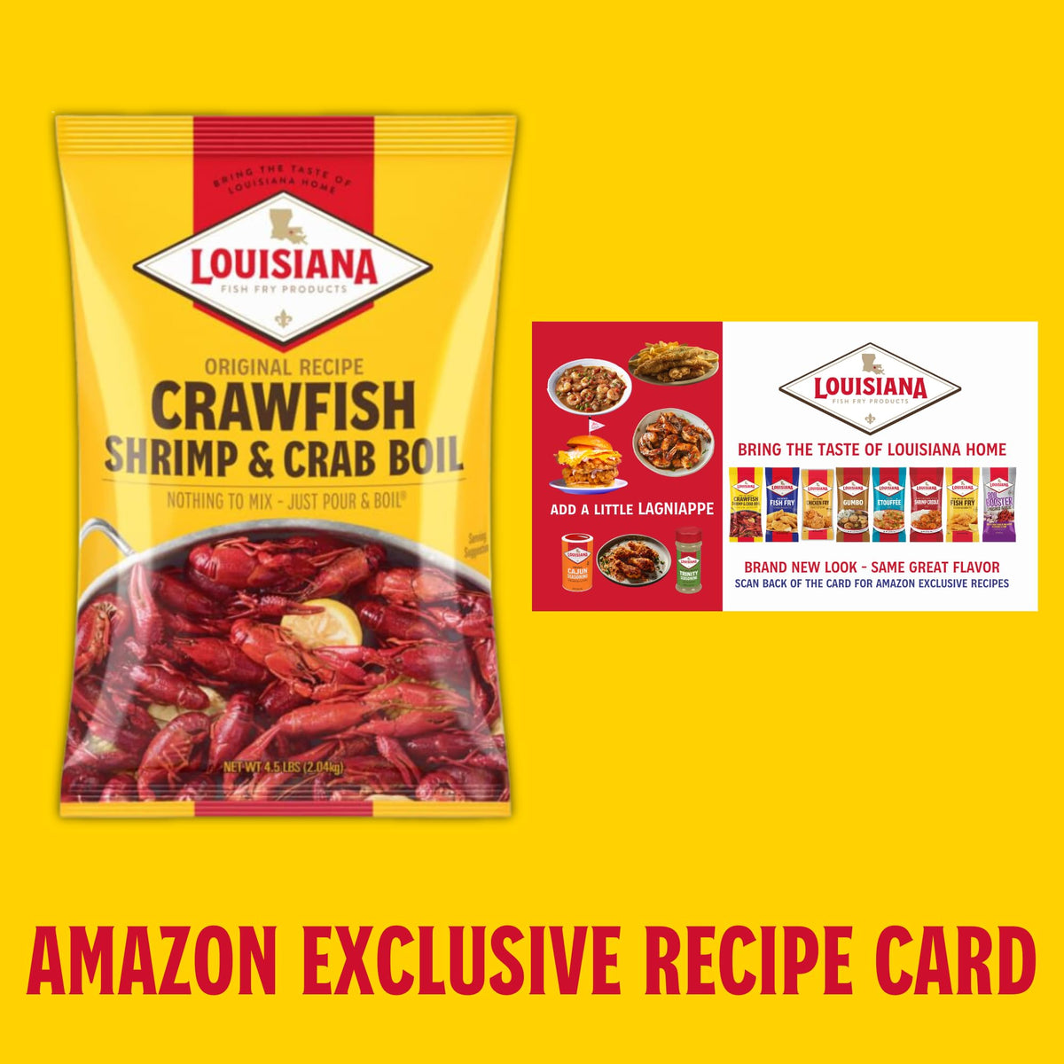 Louisiana Fish Fry Crawfish, Shrimp & Crab Boil Seasoning – Spicy, Low-Salt Cajun Blend (4.5 lb Pack of 2)