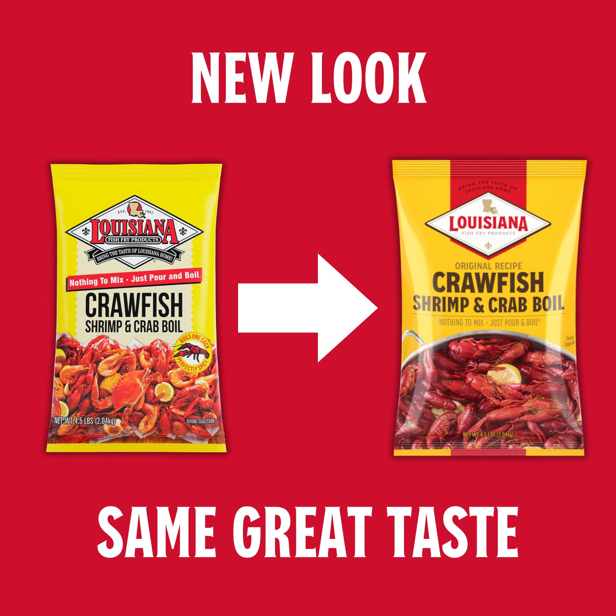 Louisiana Fish Fry Crawfish, Shrimp & Crab Boil Seasoning – Spicy, Low-Salt Cajun Blend (4.5 lb Pack of 2)