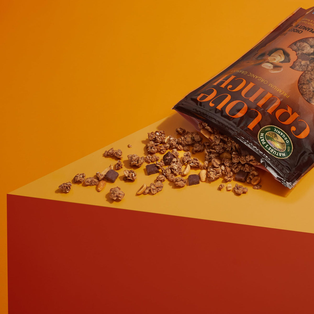 Love Crunch Organic Dark Chocolate & Peanut Butter Granola – 11.5 oz (Pack of 6) | Non-GMO & Fair Trade | by Nature's Path
