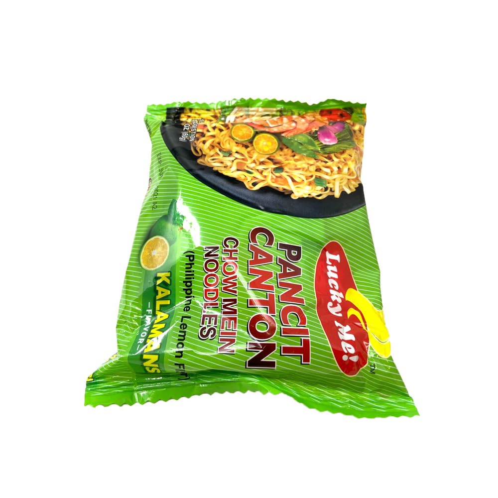 Lucky Me! Pancit Canton Kalamansi (Pack of 30) – Instant Noodles with Kalamansi Zing