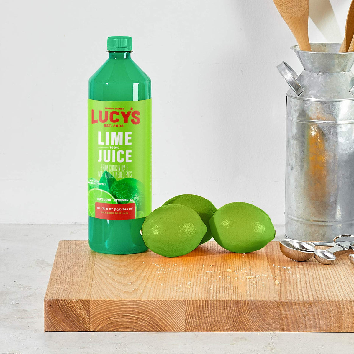 Lucy’s Family Owned 100% Lime Juice 32oz Bottle (2 Pack)