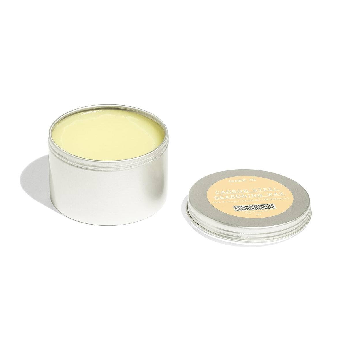 Made In Carbon Steel Seasoning Wax 6 oz – Canada Crafted with Rice Bran Wax, Canola & Grapeseed Oils