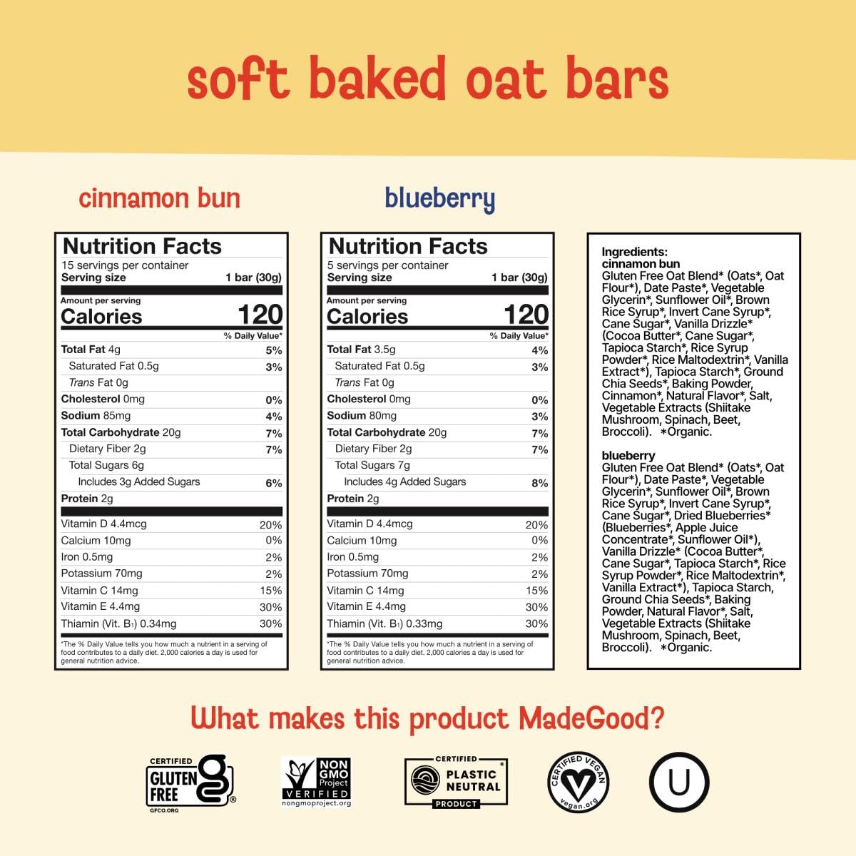 MadeGood Granola Variety Pack – Crunchy Squares, Bites, Bars & Morning Bars