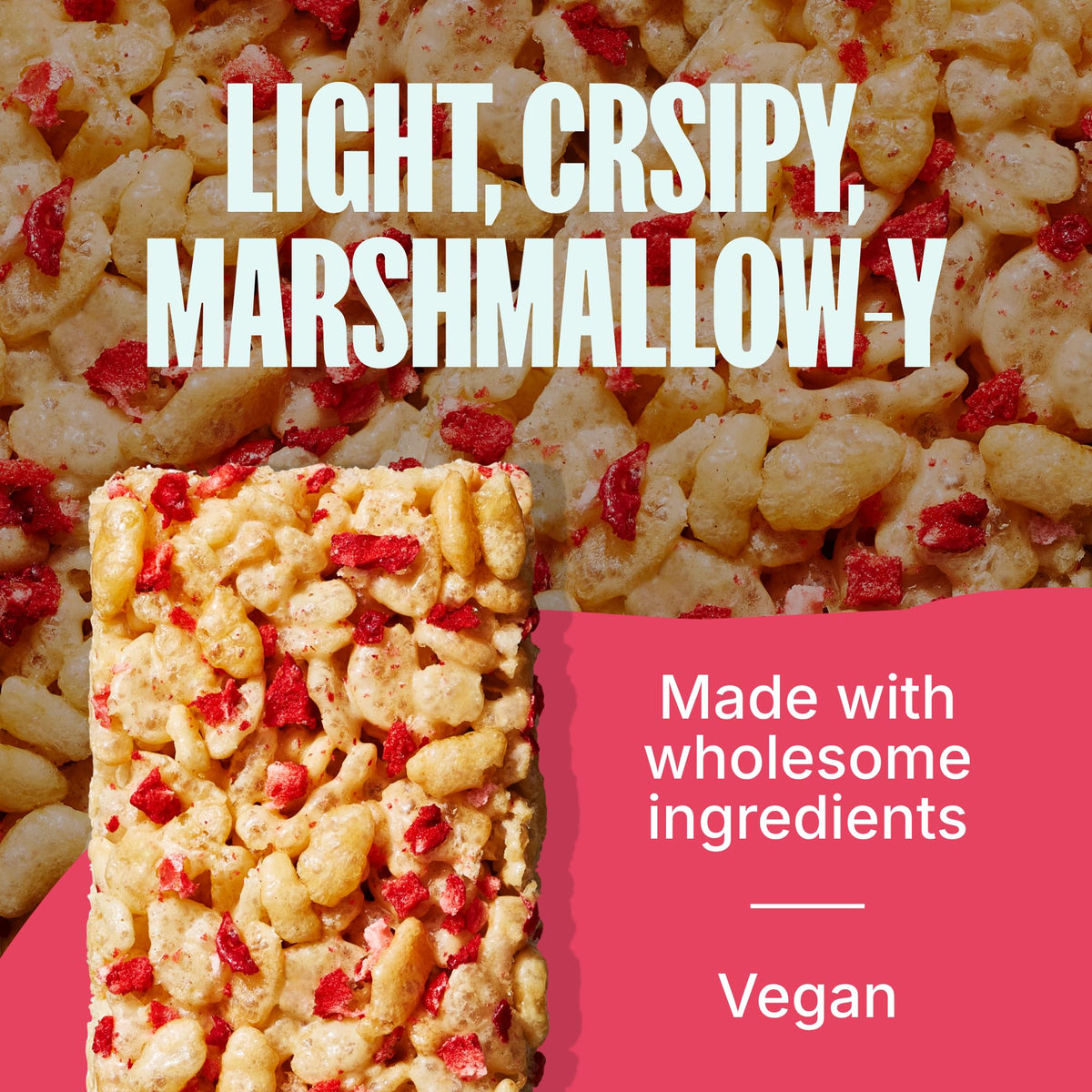 MadeGood Crispy Squares Strawberry – Gluten Free Snack Bars, 36 Count