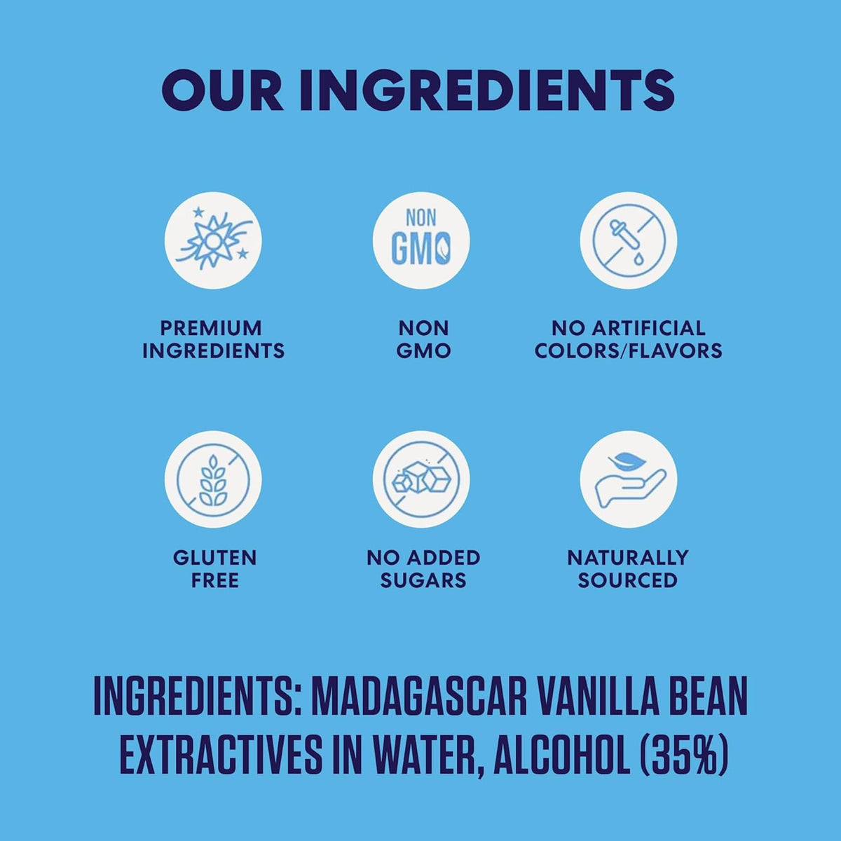 Magnolia-Star Pure Vanilla Extract – 16 oz (2 x 8 oz) Madagascar Bourbon Vanilla, Non-GMO & Gluten-Free