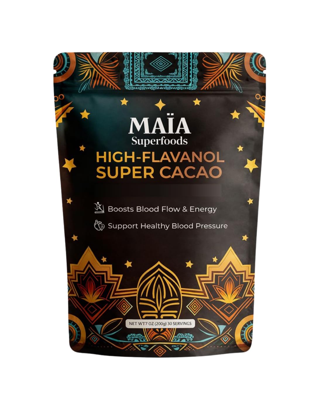 Maia Ceremonial Cacao | Super Cacao | High Flavanols for Healthy Blood Pressure & Gentle Energy | Theobromine