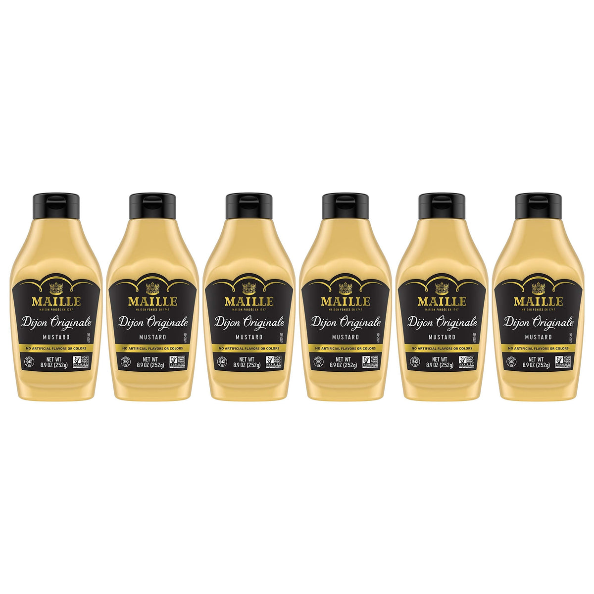 Maille Dijon Originale Mustard Squeeze 8.9 oz | Pack of 6