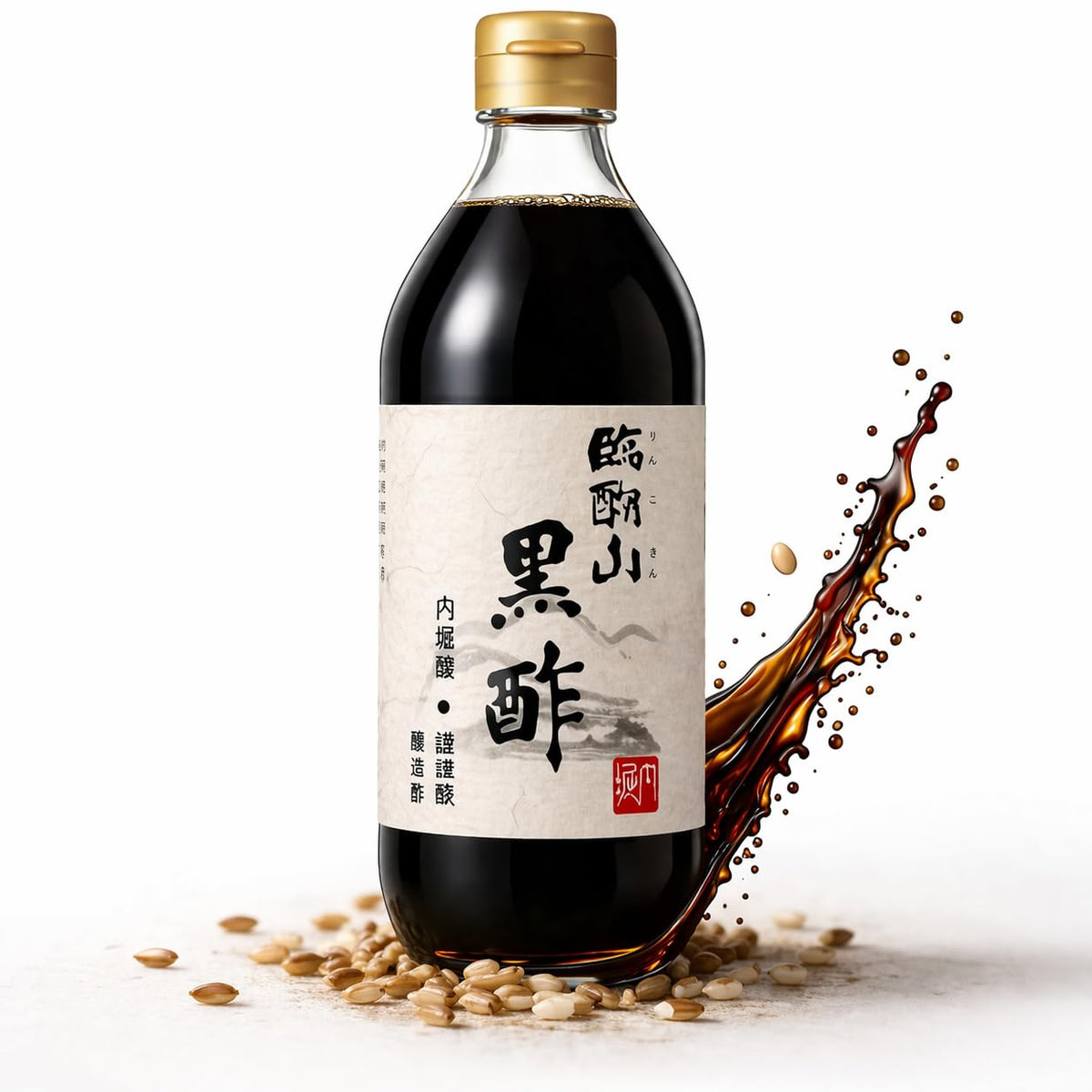 MAJI RICE Japanese Black Vinegar – Uchibori Rinkosan Kurozu (Double Brown Rice Fermented)