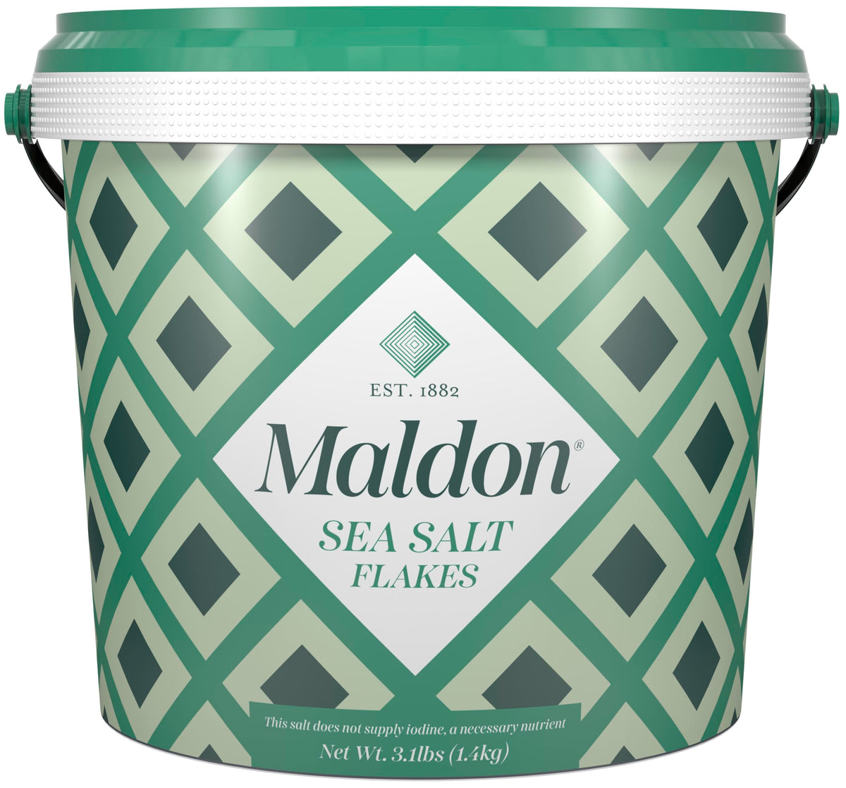 Maldon Sea Salt Flakes Tub 3.1 lb | Pyramid Crystals, Hand-Harvested Since 1882