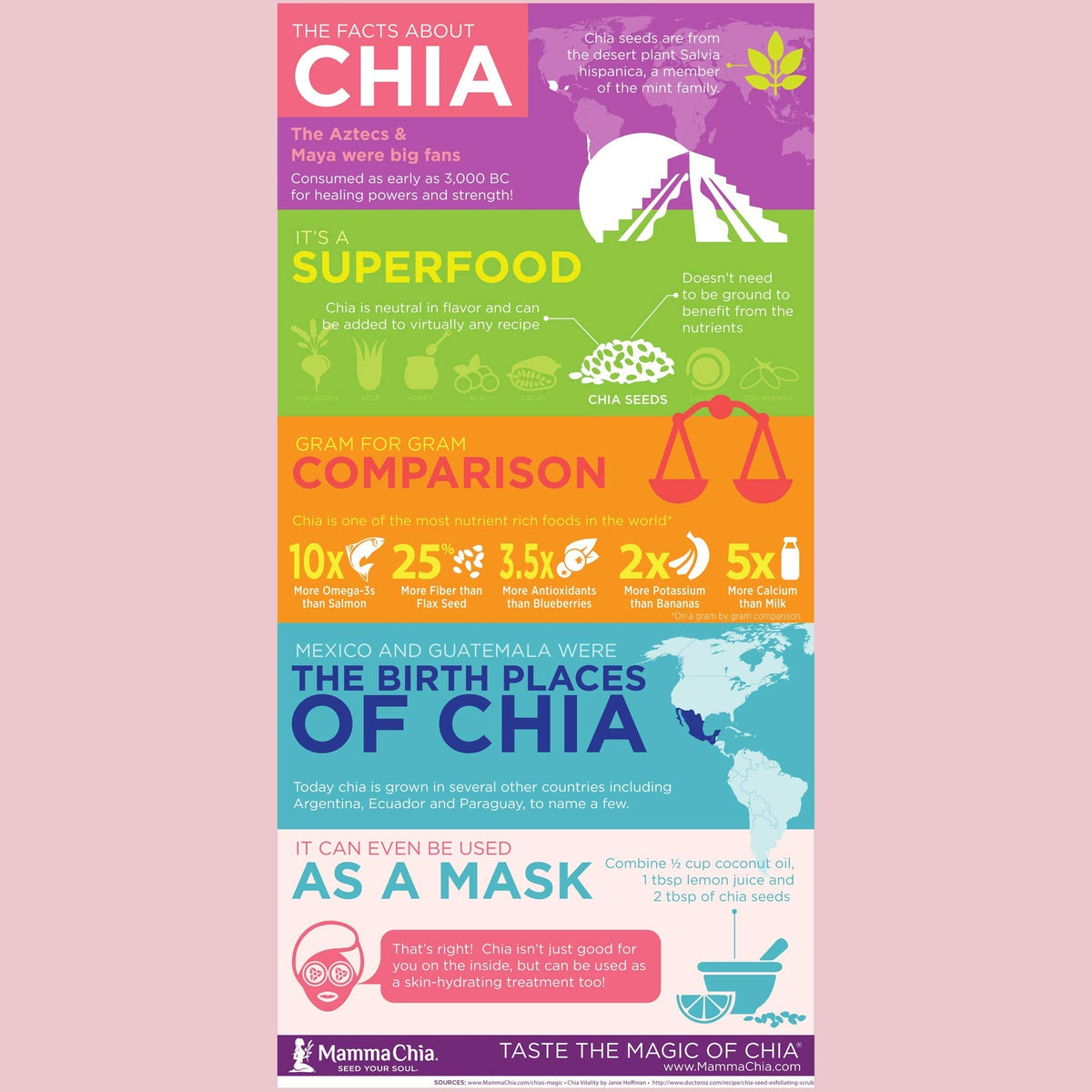 Mamma Chia Organic Vitality Squeeze Snack – Green Magic, 24 Pouches | 70 Calories Each