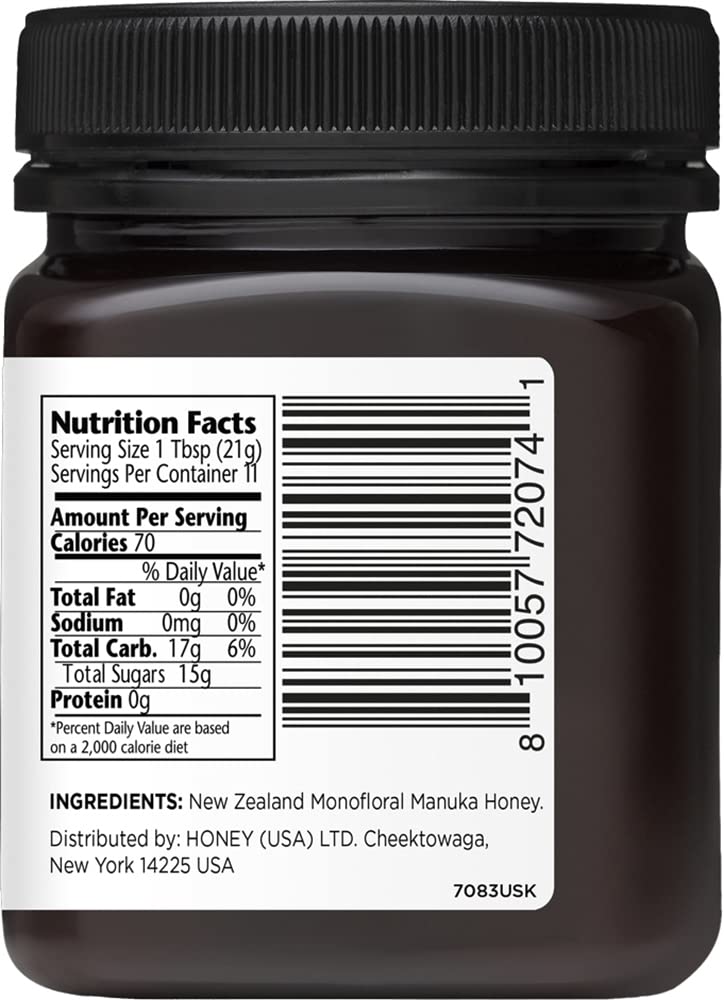 Manuka Doctor MGO 1125+ Monofloral Honey – 8.75 oz, Pure NZ Raw Non-GMO