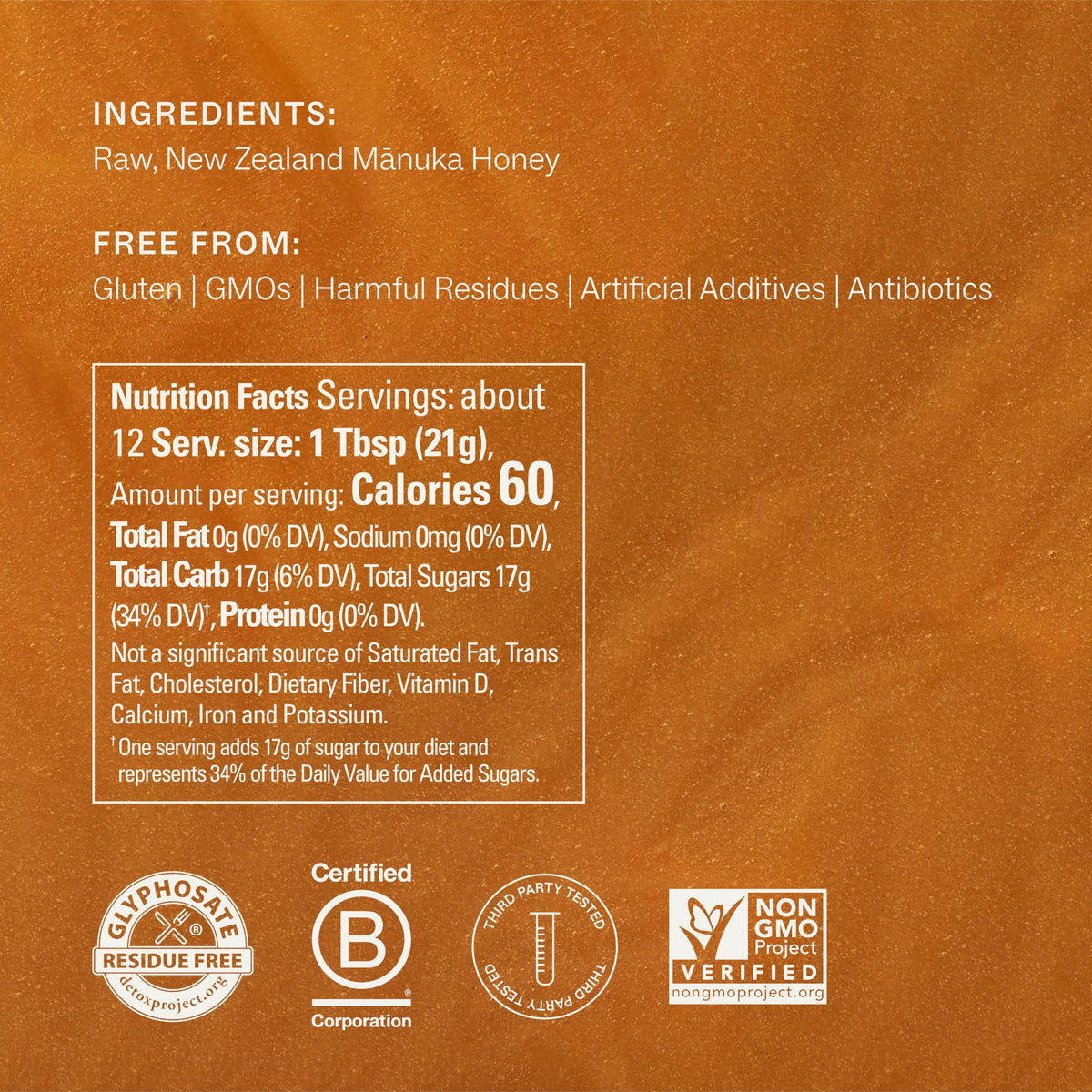 Manukora Raw Manuka Honey MGO 200+ | Traceable NZ Honey, Non-GMO, 250g