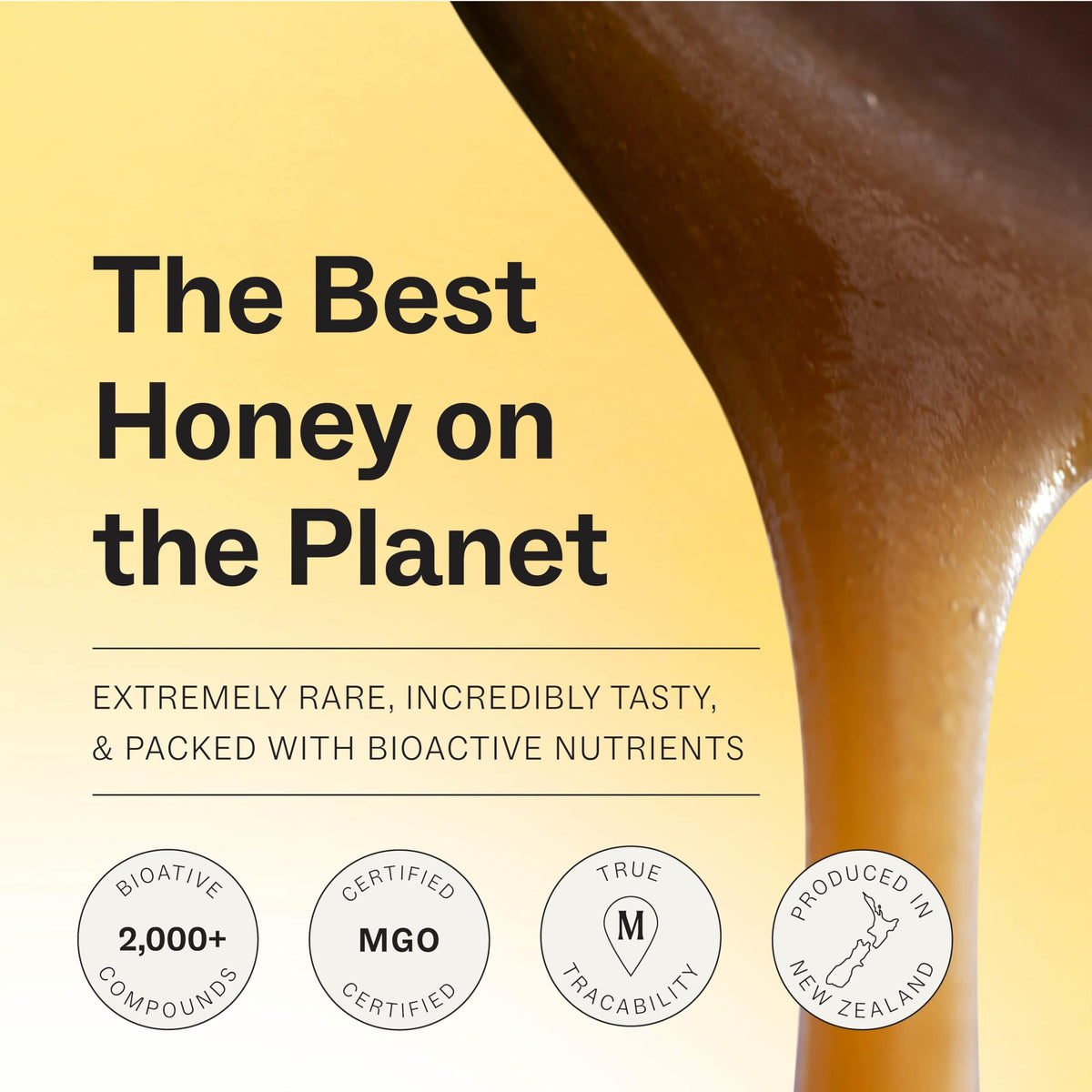 Manukora Raw Manuka Honey MGO 200+ Squeezy Bottle – Traceable Hive‑to‑Hand, Glyphosate‑Free, 360g