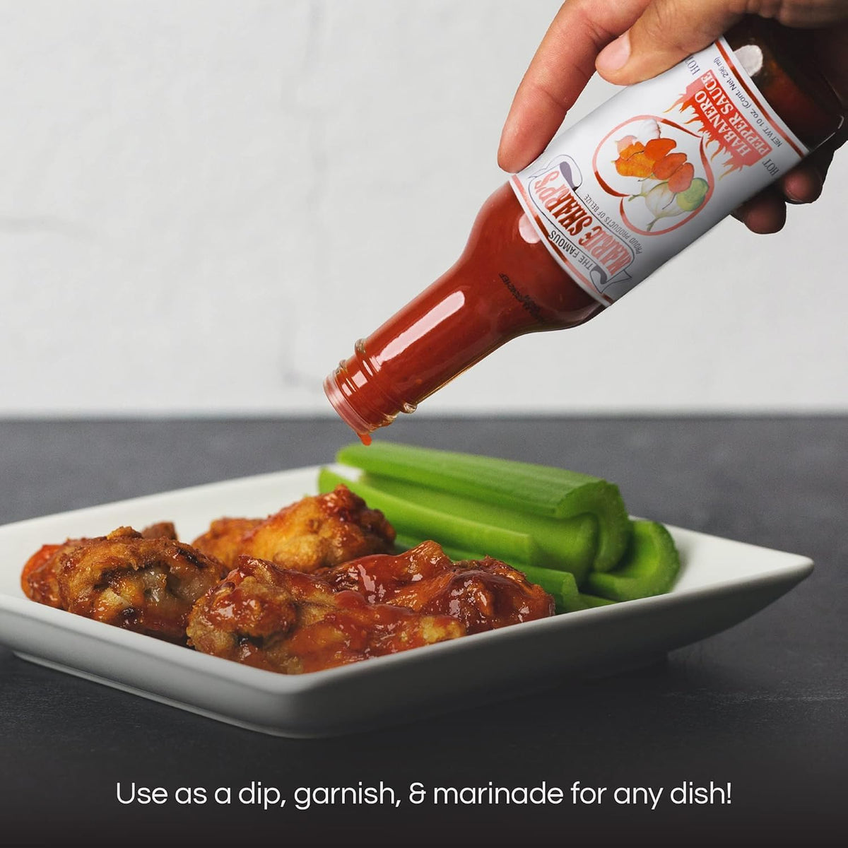 Marie Sharp's Hot Habanero Pepper Sauce – Authentic Belizean Heat, 10 oz Pack of 3