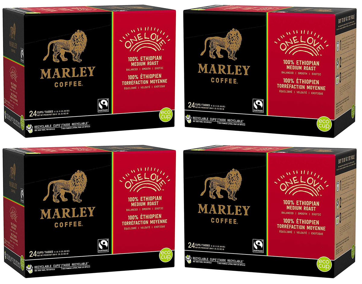 Marley Coffee One Love RealCup 96 Count – Single Serve Keurig Compatible
