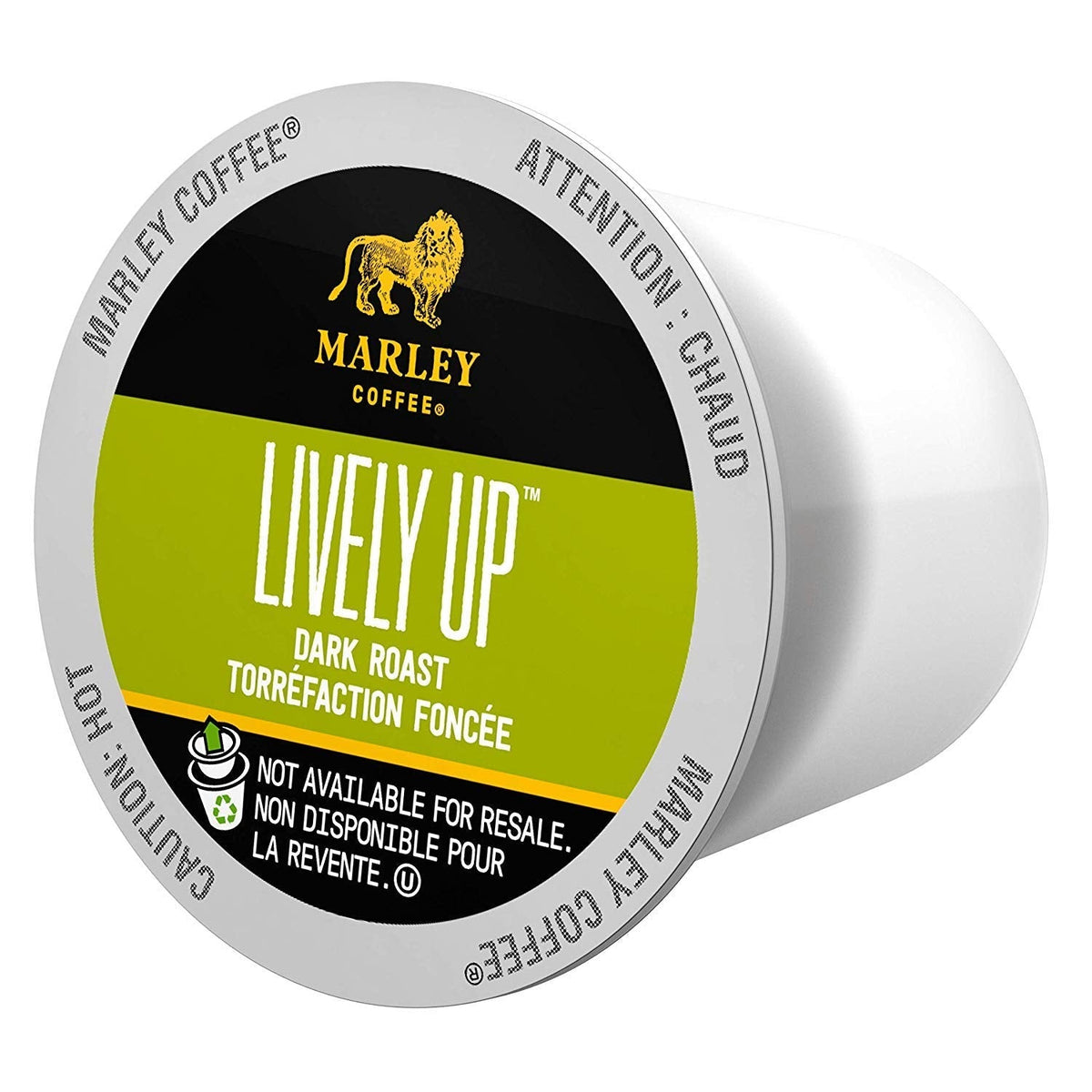 Marley Coffee Lively Up! RealCup Organic Espresso Roast – Keurig K-Cup, 96 Count