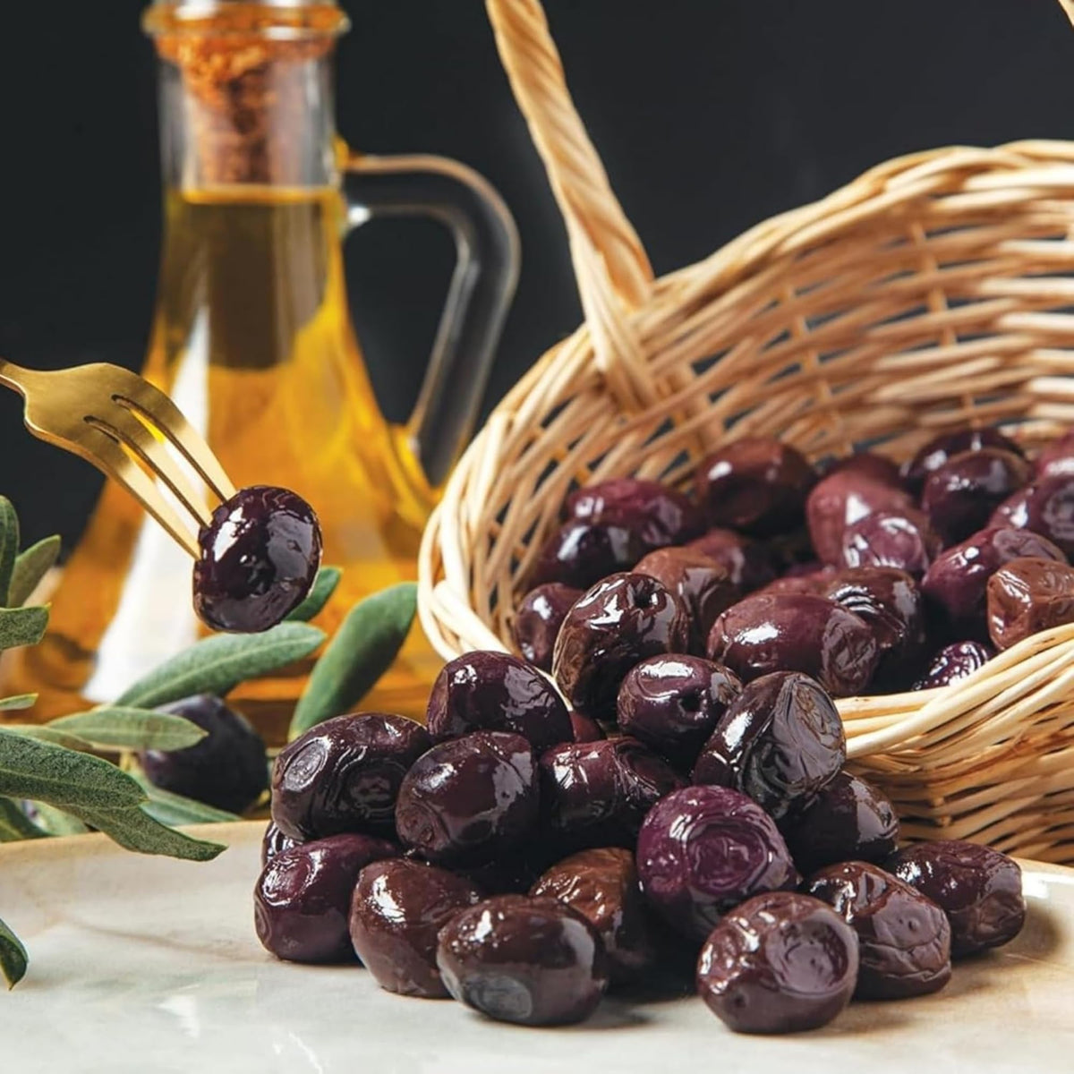 Marmarabirlik Black Olives – Turkish Dry-Cured, Hand-Picked, Vegan & Kosher (28 oz / 800 g)