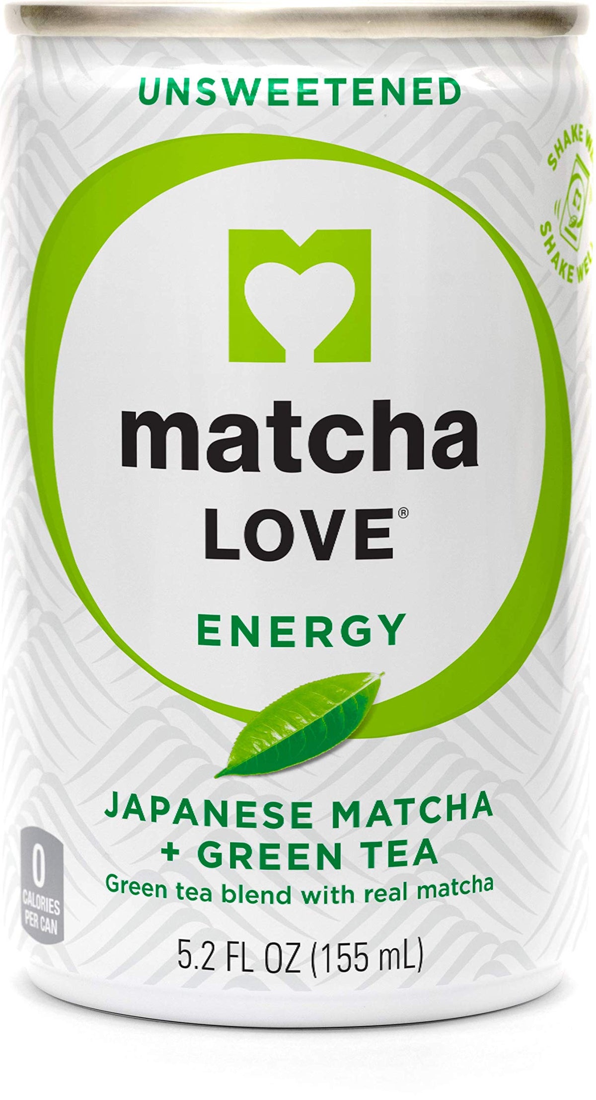 Matcha Love Green Tea Unsweetened Energy Shots – 5.2 oz, Pack of 20