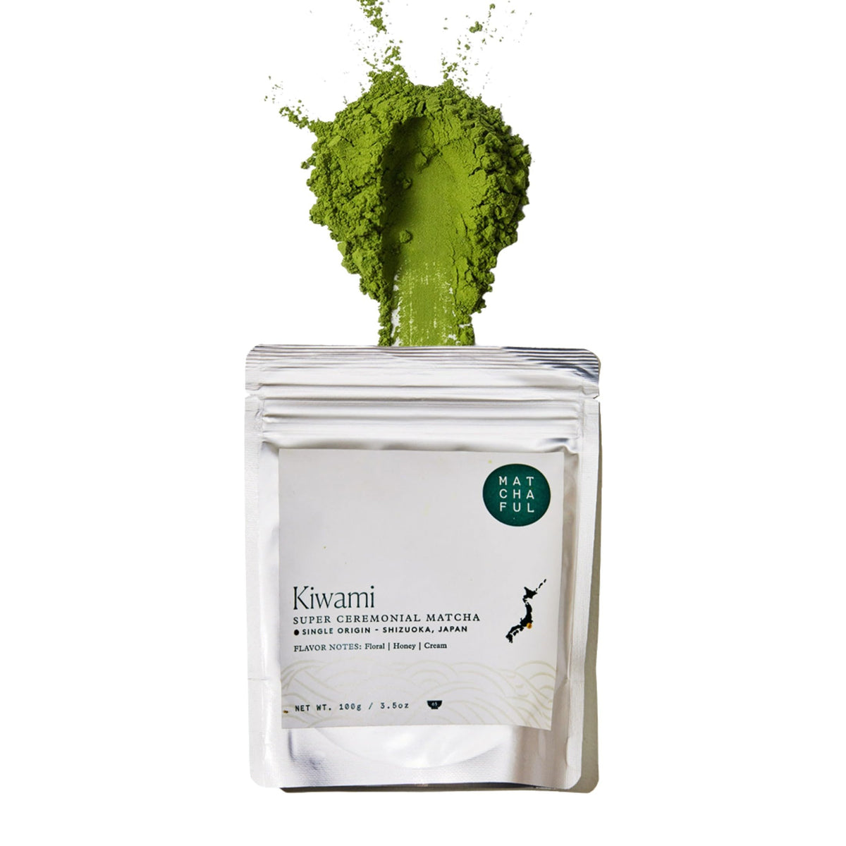 MATCHAFUL Kiwami Ceremonial Matcha – Single Origin Shizuoka, Floral Honey Cream Notes – 100g