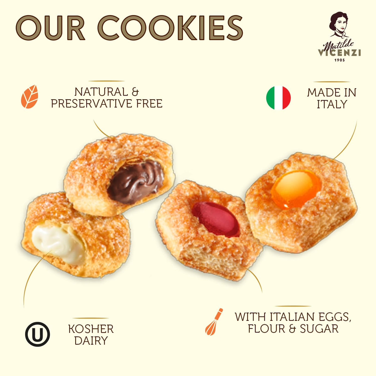 Matilde Vicenzi Millefoglie D’Italia Cookie Tin – Imported Italian Butter Cookies & Pastries Gift Box