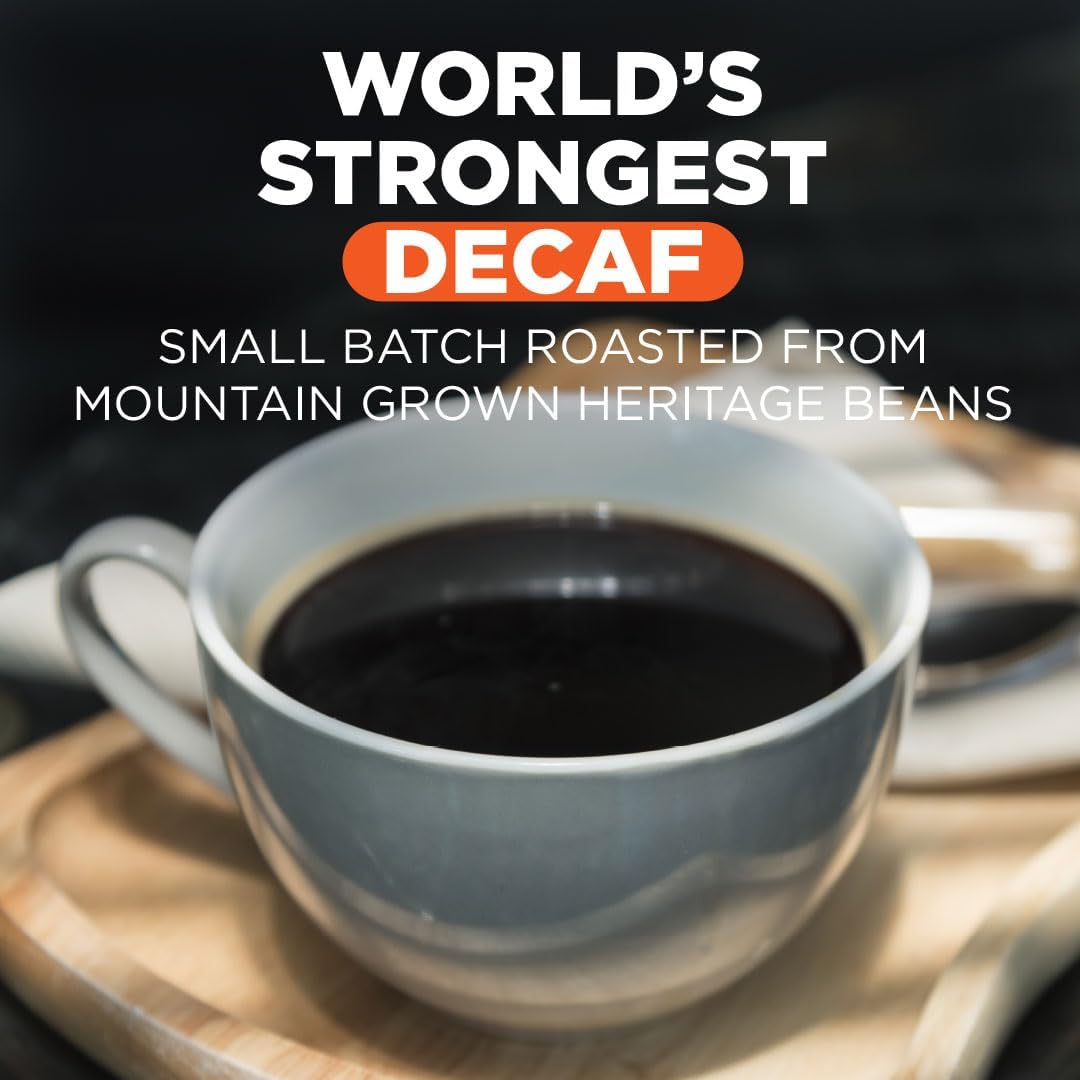 Maud's World's Strongest Decaf Coffee Pods – 50ct, Arabica, Keurig Compatible