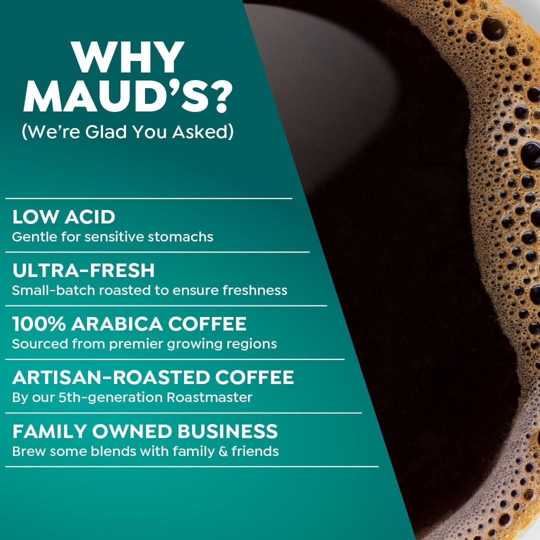 Maud's Espresso Roast Pods – 50 Count, Dark Roast, 100% Arabica, Keurig K-Cup Compatible | MAUD'S