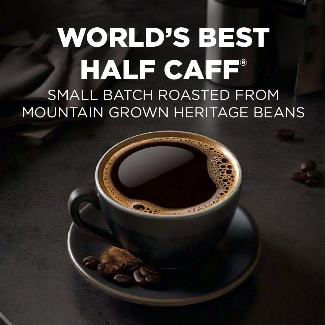 Maud's Half Caff Coffee Pods – 50ct, 100% Arabica, Keurig K-Cup Compatible