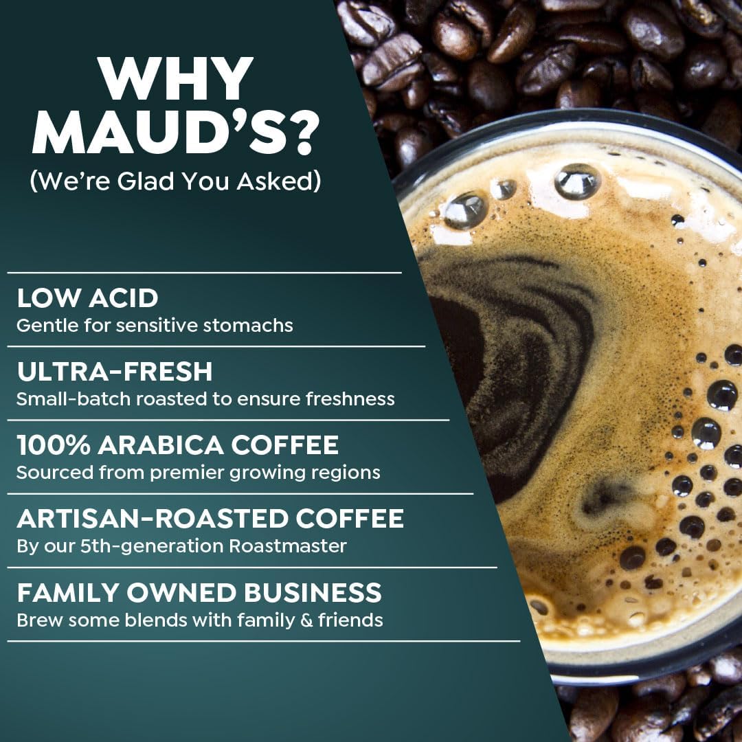 Maud's Kona Coffee Pods, 50 Count – Medium Roast, 100% Arabica, Keurig Compatible