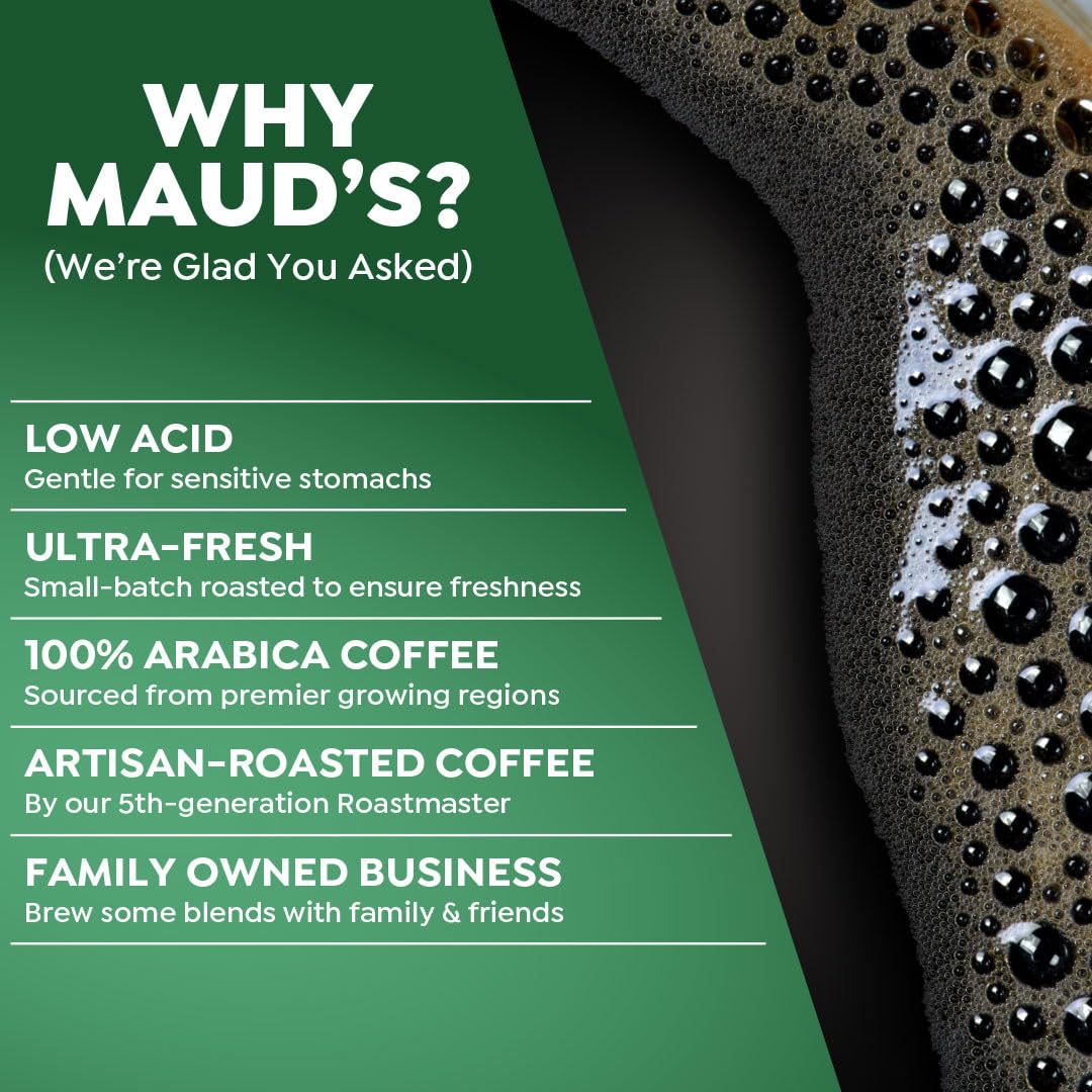 Maud's Coffee Lovers Variety Pack — 40 Ct, 16 Flavors, 100% Arabica, Keurig Compatible