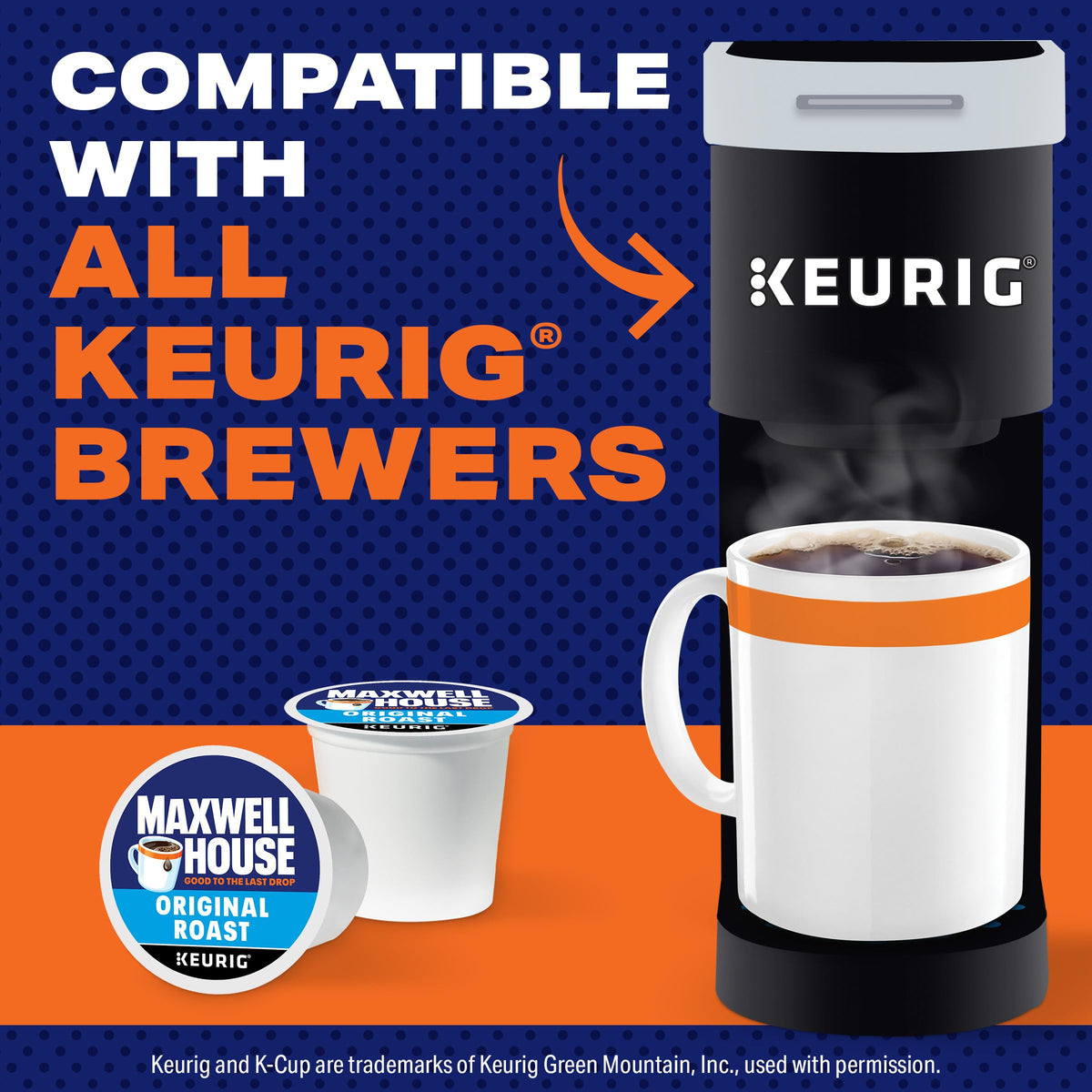 Maxwell House Original Roast K-Cup Pods – 48 Count, Medium Roast, Keurig Compatible