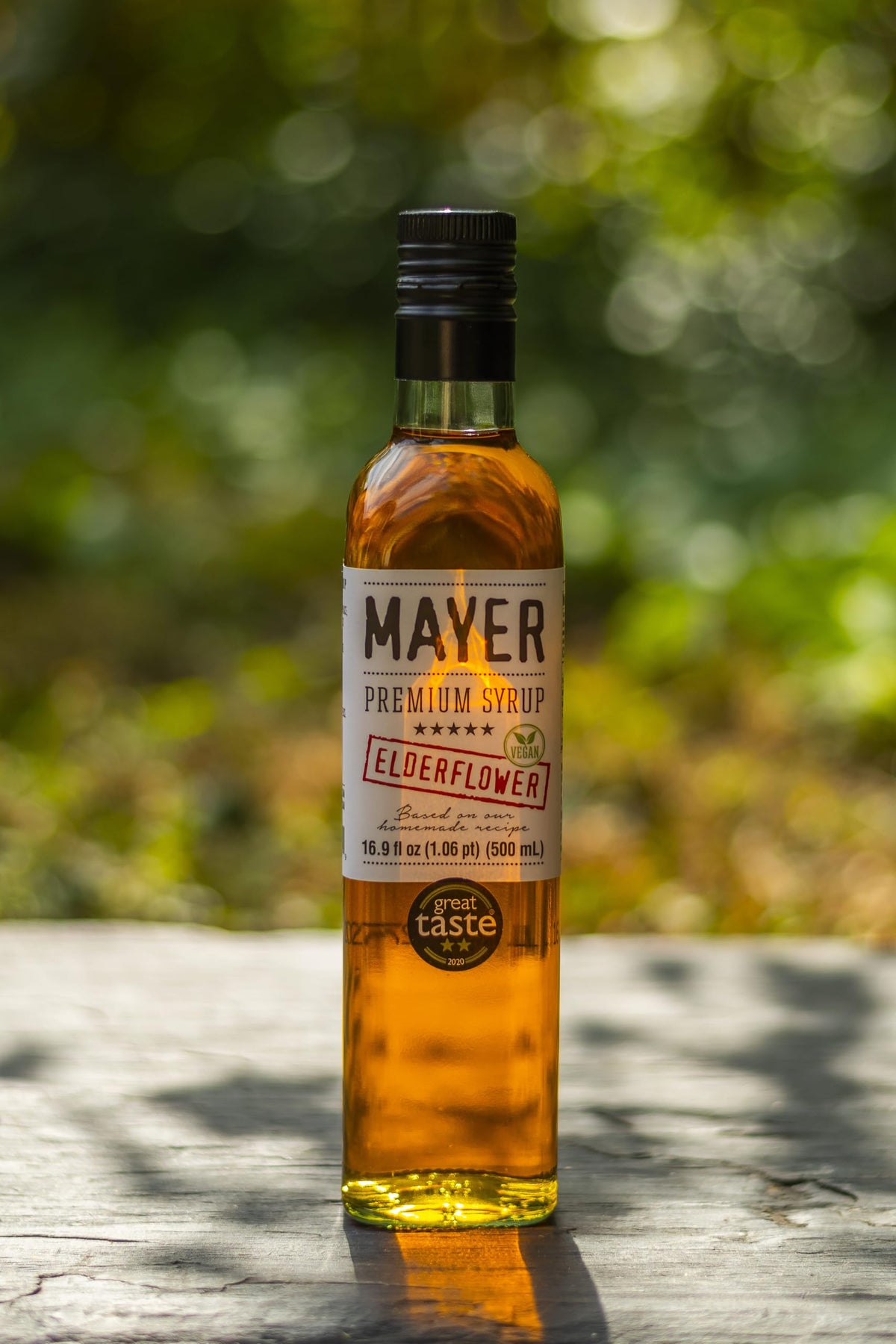 Mayer Elderflower Syrup (Cordial) – Real Elderflowers, 3 Natural Ingredients, Award-Winning