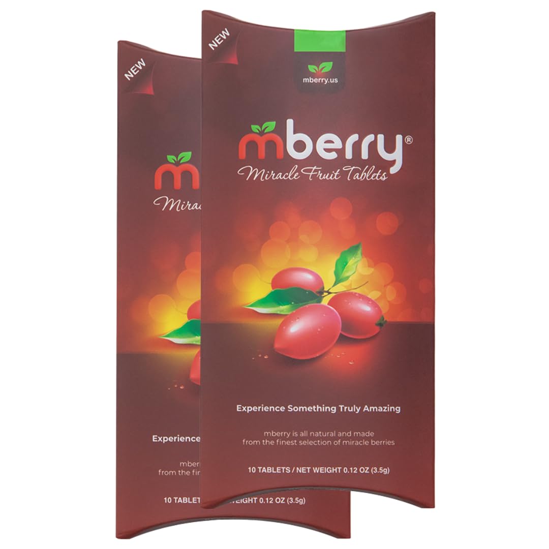 mberry Miracle Fruit Tablets, 10-Count (Pack of 2) – Flavor-Changing Experience