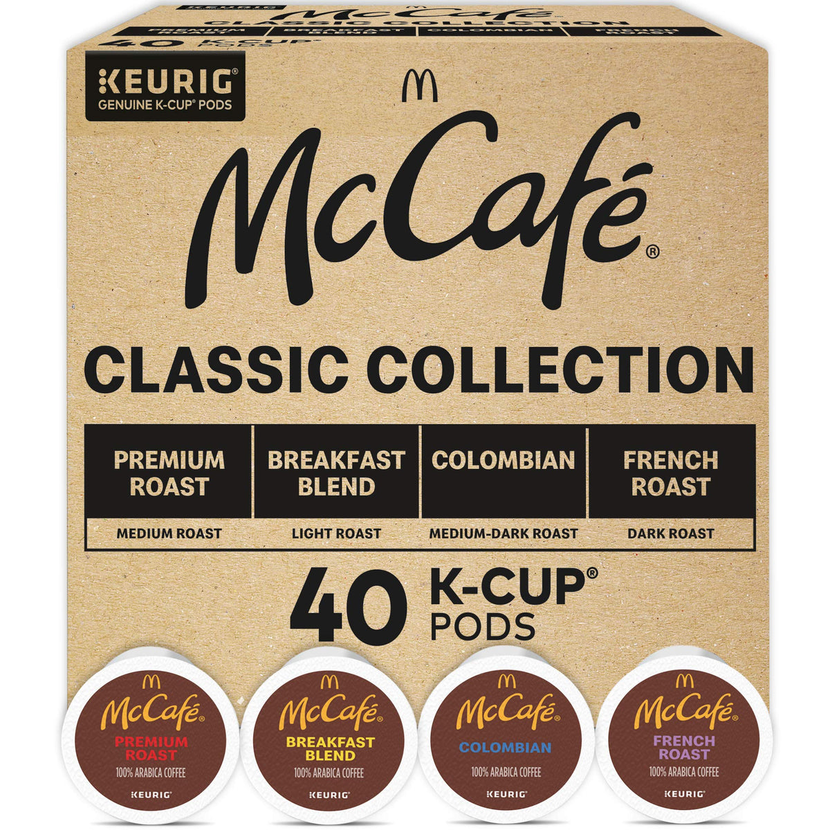 McCafé Classic Collection K-Cup Pods — 40-Count Variety Pack