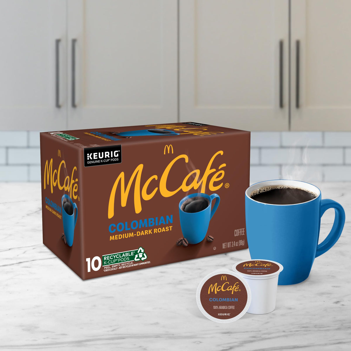McCafé Colombian K-Cup Pods – Medium Roast, 60 Count (6 Packs of 10) | Keurig Compatible
