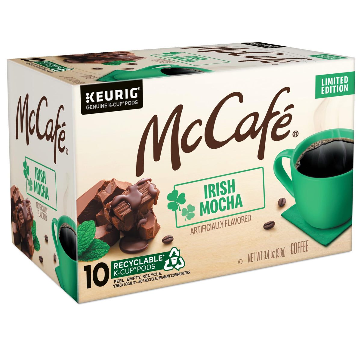 McCafé Irish Mocha K-Cup Pods – 60 Count, Single-Serve Keurig Compatible